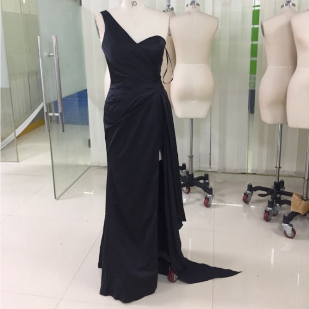 NWT Black Gown with Slit